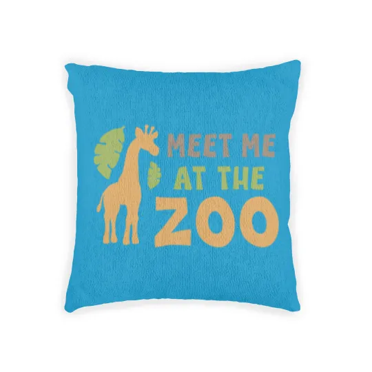 Discover Meet me at the zoo Woven Pillows