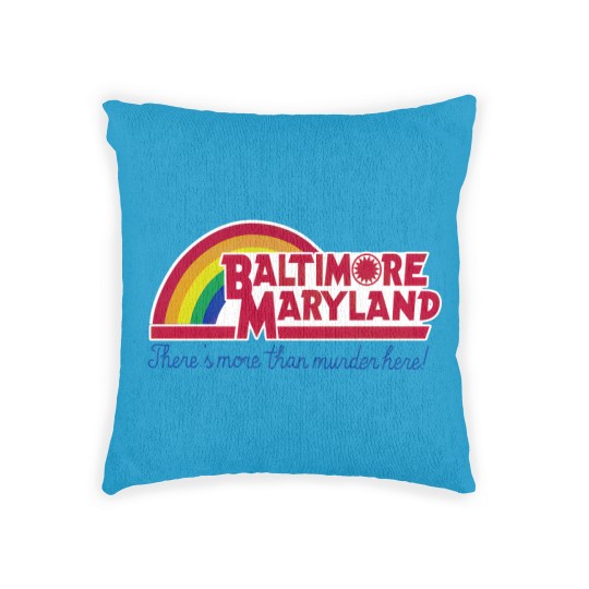 Discover Baltimore Maryland - Reading rainbow - Baltimore Maryland - Woven Pillows
