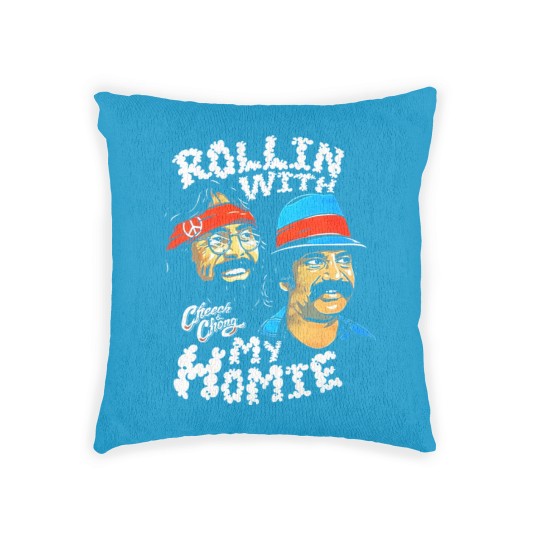 Discover Cheech & Chong Rollin With My Homie Woven Pillows