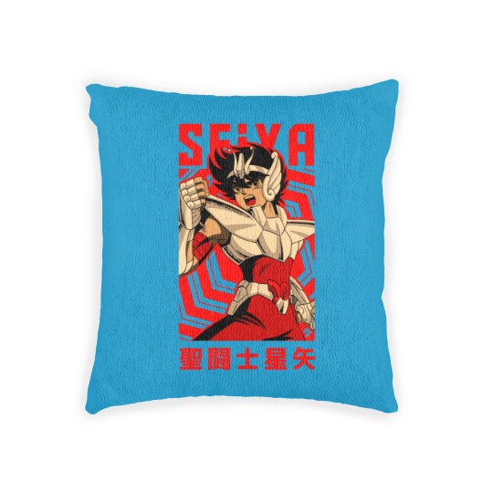 Discover Pegasus Seiya == Saint Seiya == Vintage Anime Design - Seiya - Woven Pillows