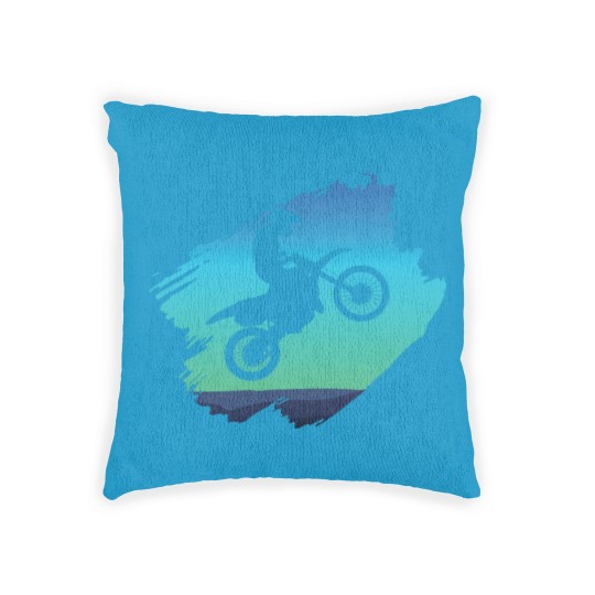 Discover Motocross Dirt Bike Woven Pillows
