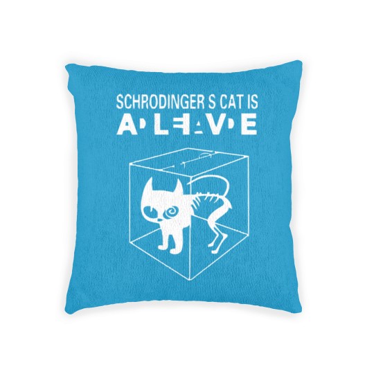 Discover Cat Dead Alive Schrodinger s Woven Pillows