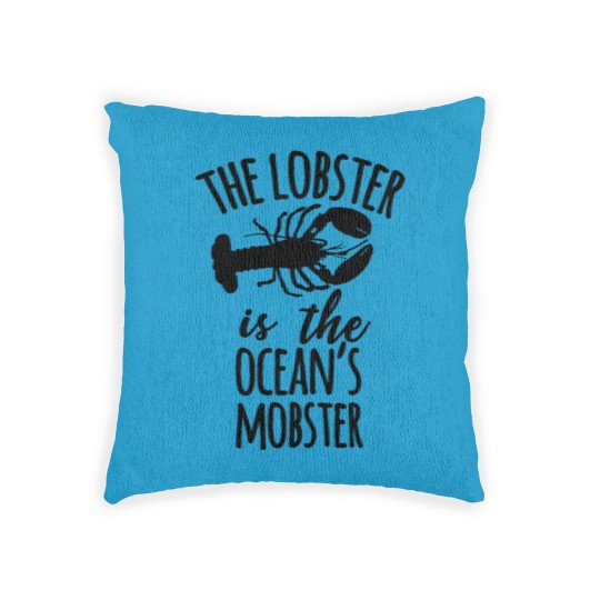 Discover The lobster is the ocean's mobster Woven Pillows