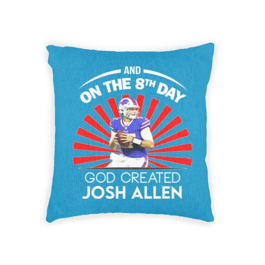 Discover Funny Josh Allen Woven Pillows