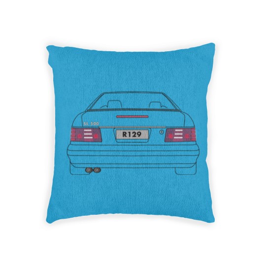 Discover R129 - SL - Rear- Black Woven Pillows