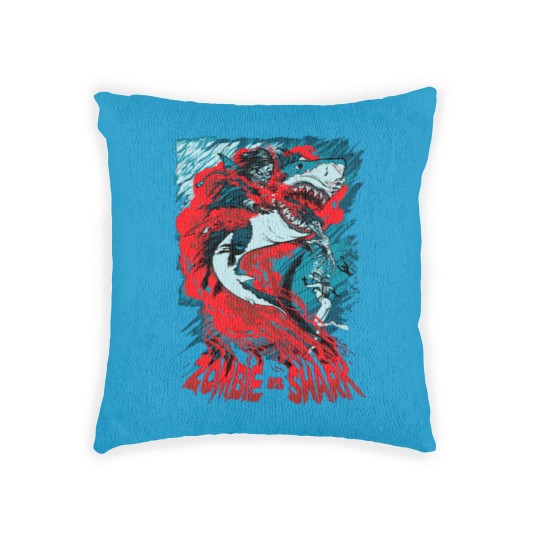 Discover Shark Vs Zombie Woven Pillows