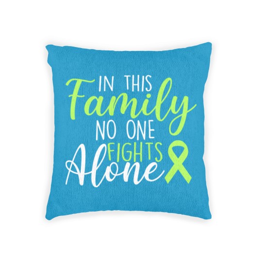 Discover Family Lymphoma Cancer Support no one Fight Alone - Lymphoma Cancer Support - Woven Pillows