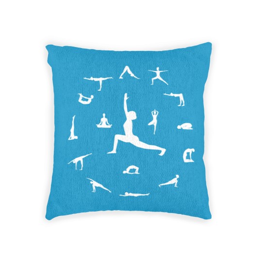 Discover Yoga poses Woven Pillows / Yoga Gift for women / Yogi gift / Woman's men's GYM exercise Top