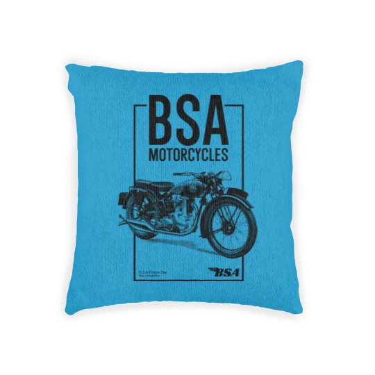 Discover Grey BSA Motorcycles British Motorbike Woven Pillows Woven Pillows