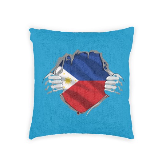 Discover Super Filipino Heritage Philippines Roots Flag Gif Woven Pillows