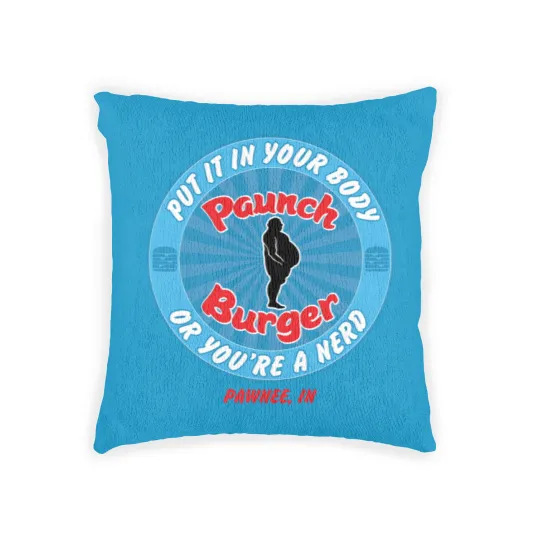 Discover Paunch Burger Woven Pillows