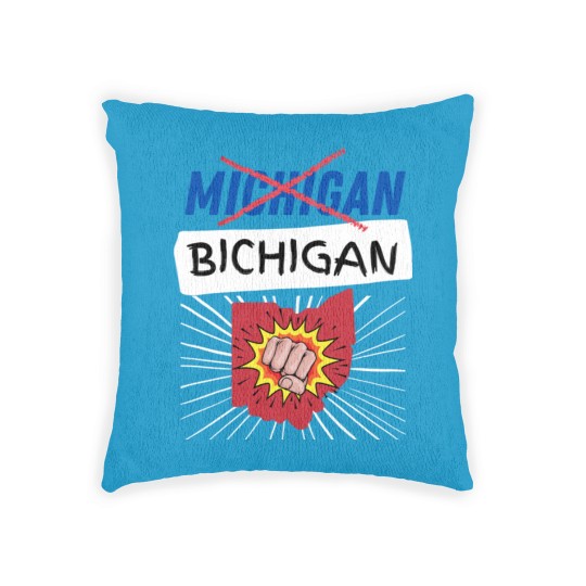 Discover Michigan Bichigan - Ohio State Football - Woven Pillows