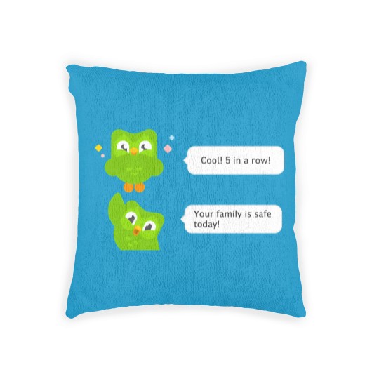 Discover Evil Duo Meme - Duolingo - Woven Pillows