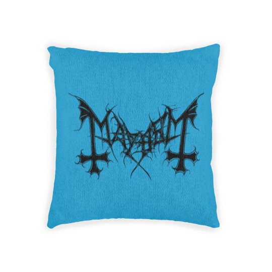Discover Mayhem - Logo (Black Cover Edition) - Mayhem - Woven Pillows