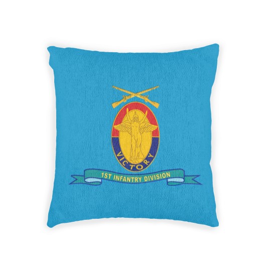 Discover Army 1st Infantry Division w Br Ribbon Woven Pillows