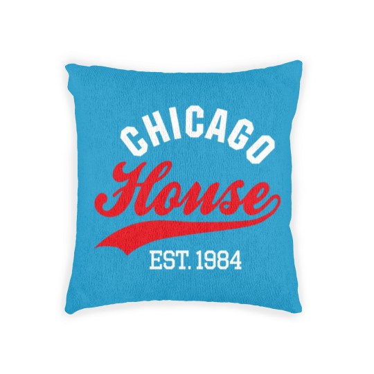 Discover Vintage Chicago house est. 1984 house music party Woven Pillows