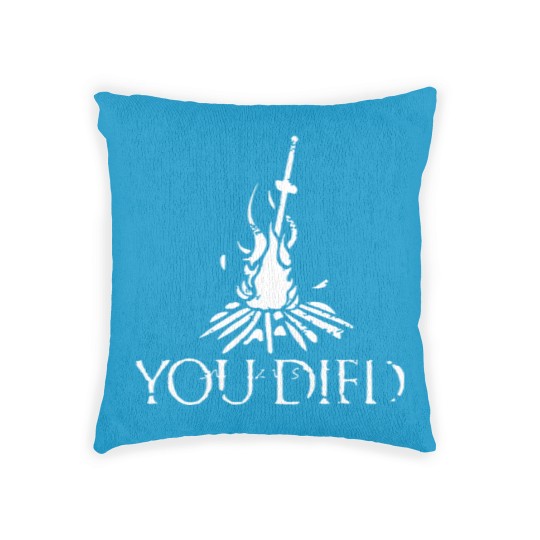 Discover YOU DIED DARK SOULS Woven Pillows