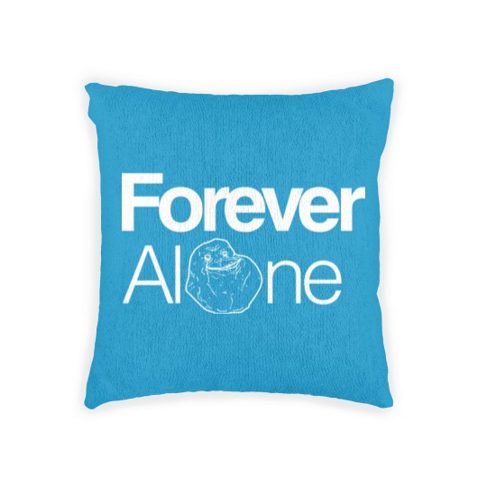 Discover Forever Alone White Woven Pillows