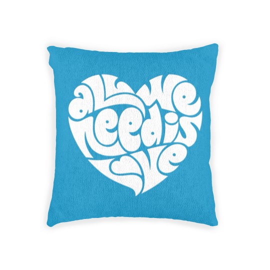 Discover All We Need Is Love Woven Pillows