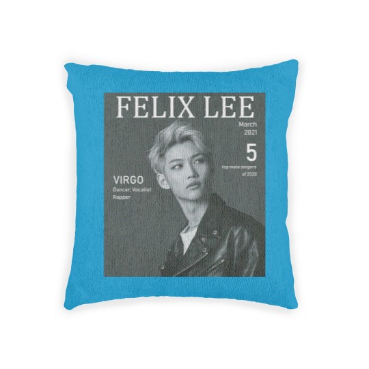 Discover Felix Lee Stray Kids Woven Pillows, B&W Stray Kids Graphic Woven Pillows, Felix Lee Stray Kids Kpop Woven Pillows