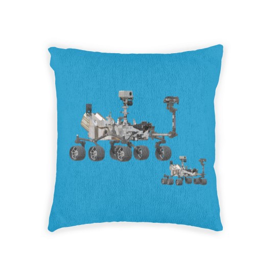 Discover mars curiosity rover Woven Pillows
