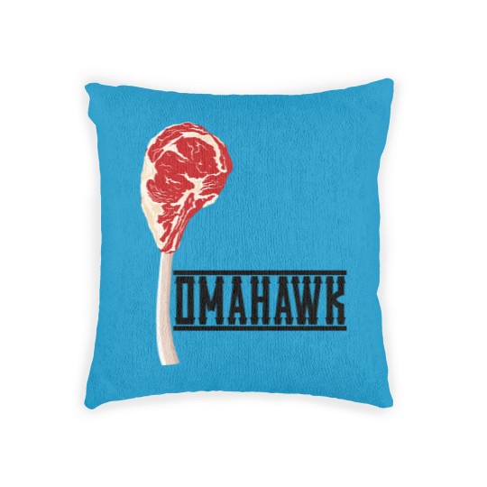 Discover Tomahawk Steak Woven Pillows