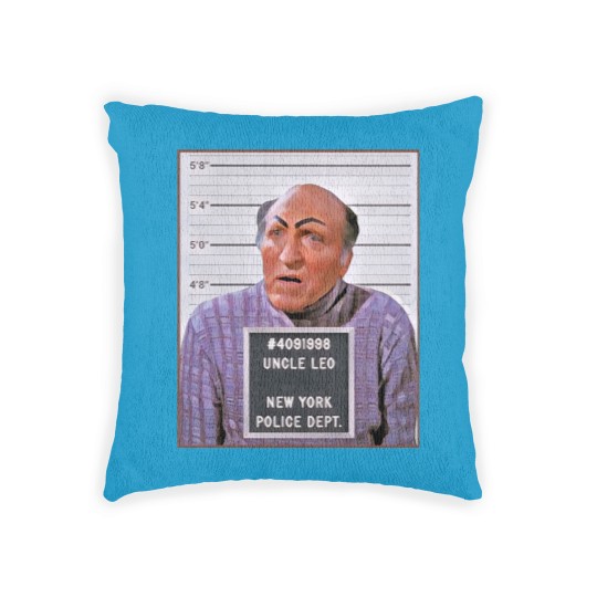 Discover Uncle Leo Mugshot - Seinfeld - Woven Pillows