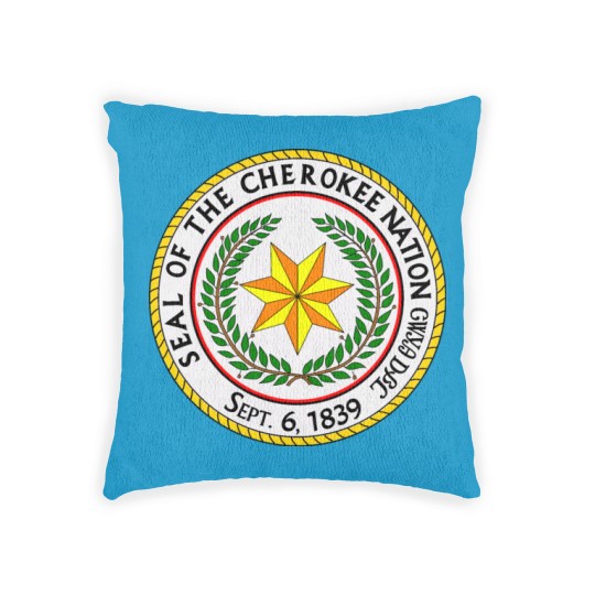 Discover Great seal of the cherokee nation Woven Pillows