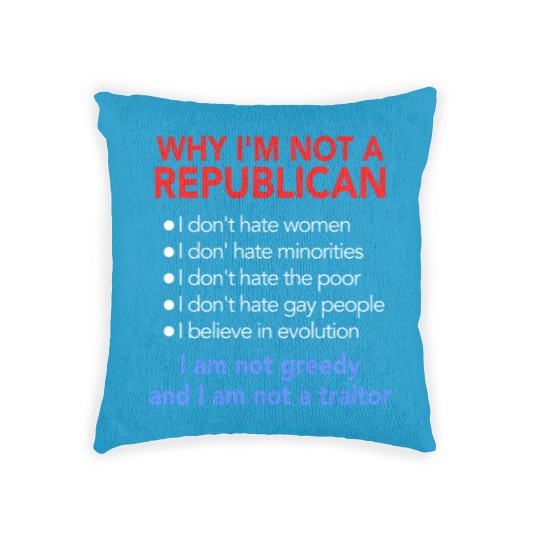 Discover Not Republican Woven Pillows