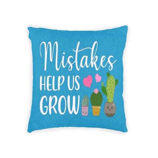 Discover Mistakes Help Us Grow For Teacher and Student Woven Pillows