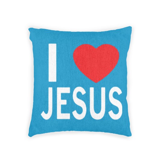 Discover I LOVE JESUS Woven Pillows