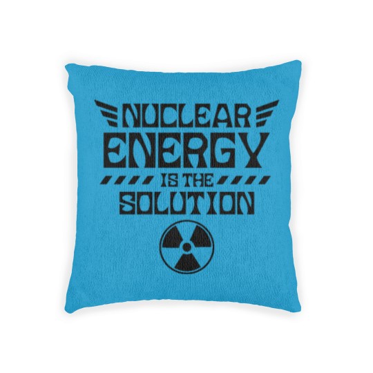 Discover Nuclear energy is the solution Atomic Fusion Clean Woven Pillows