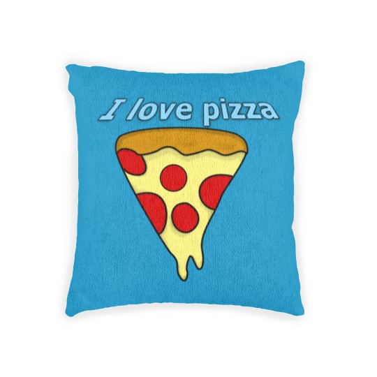 Discover I love pizza Woven Pillows