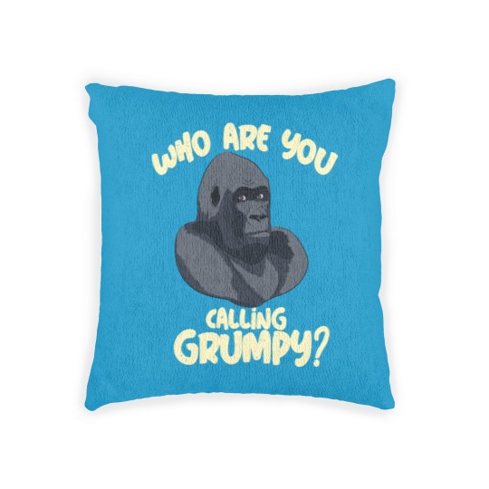 Discover grumpy gorilla monkey fear angry angry strong Woven Pillows