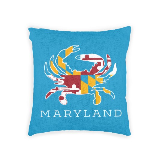 Discover Maryland Crab Woven Pillows