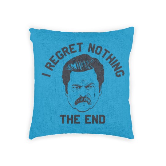 Discover Ron Swanson Parks and Rec I regret nothing - Parks And Rec - Woven Pillows