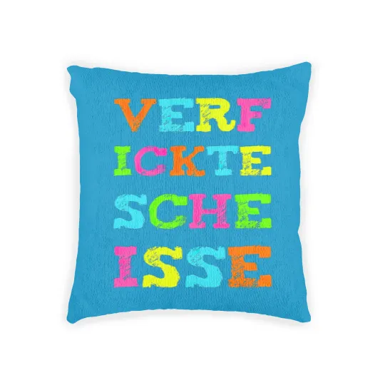 Discover Fucking shit Funny curse saying Woven Pillows