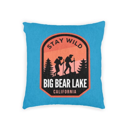 Discover Big Bear Lake California Hiking in Nature - Big Bear Lake California - Woven Pillows