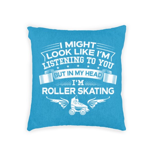 Discover Funny But In My Head I'm Roller Skating Woven Pillows