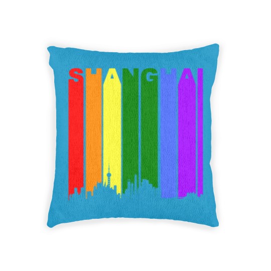 Discover Shanghai China Rainbow LGBT Gay Pride Woven Pillows
