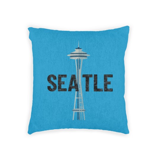 Discover Seattle Space Needle Traveler Souvenir Washington Gift - Seattle Souvenir - Woven Pillows