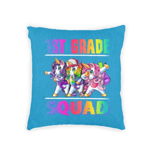 Discover 1st Grade Squad Dabbing Unicorn Back to School Backpack Girl Woven Pillows