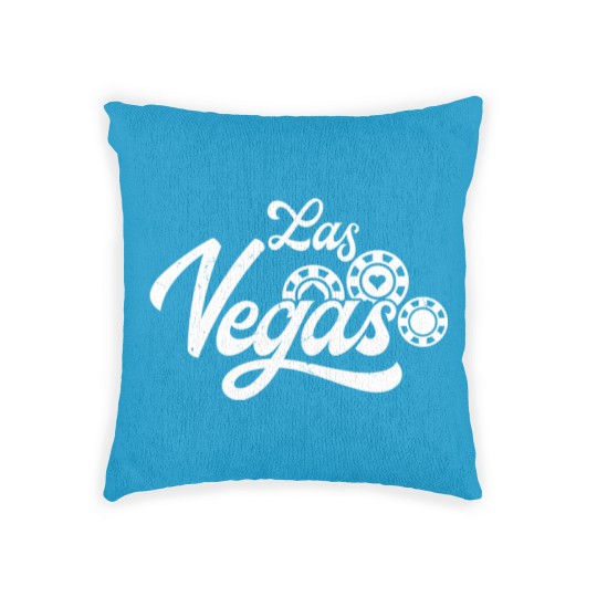 Discover Las Vegas Vintage Gambling Woven Pillows
