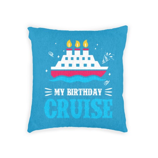Discover Birthday Cruise Cruising Cruise Ship Holiday Woven Pillows