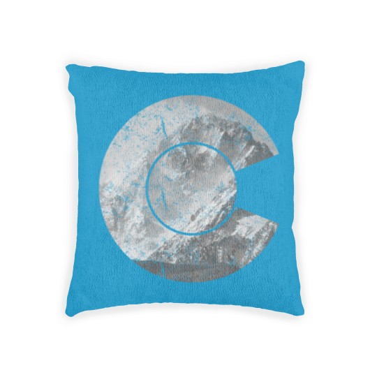 Discover Colorado State Flag Logo Rocky Mountain Woven Pillows