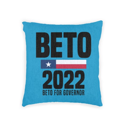 Discover Beto 2022 Beto For Governor American Flag Woven Pillows