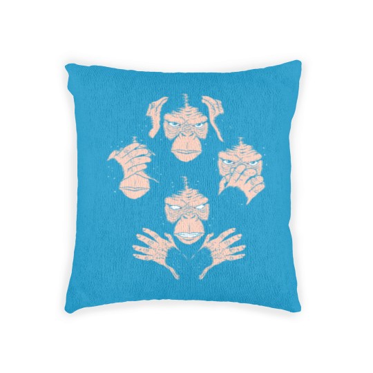 Discover Monkey Cover Face Awesome Gorilla Queen Band Woven Pillows