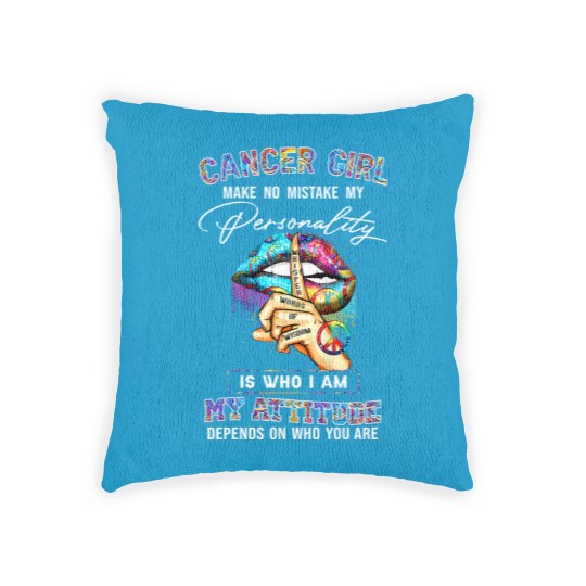 Discover Cancer Girl Make No Mistake My Personality - Zodiac Gift Birthday Gift - Woven Pillows