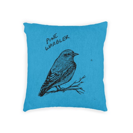 Discover Pine Warbler Woven Pillows
