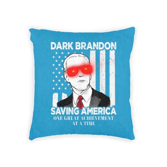 Discover Dark Brandon Saving America Funny Biden Design Woven Pillows
